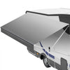 VEVOR RV Awning Fabric Replacement, 17' (Fabric 16'2") 18 oz Heavy-Duty Weatherproof Vinyl Camper Awning Replacement, UPF50+ Protection Waterproof Outdoor Canopy for RV, Motorhome, Trailer, Gray Fade
