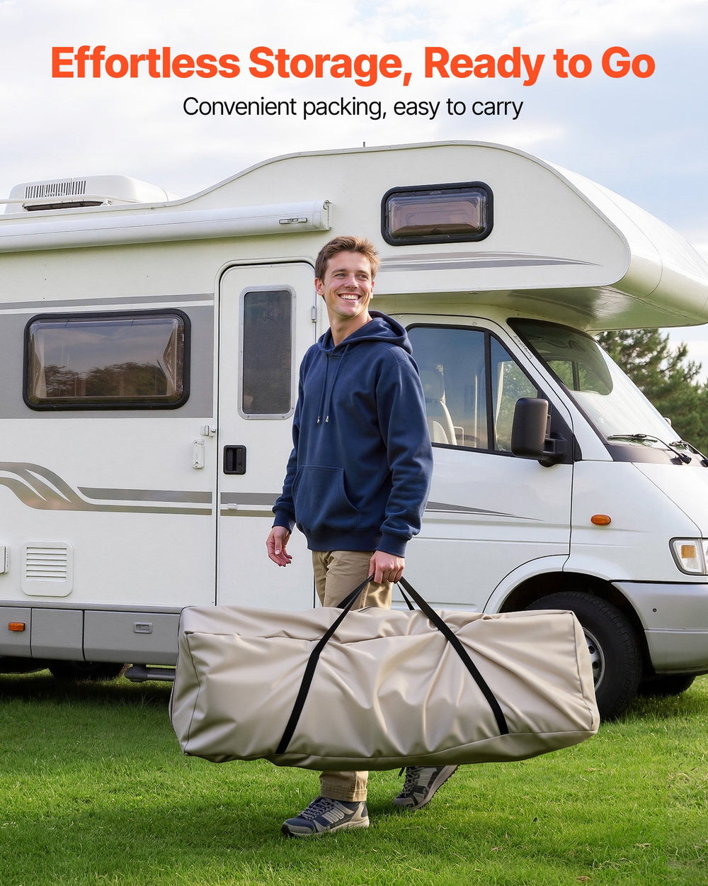 VEVOR RV Awning Sun Shade Room - effortless storage, ready to go carry bag photo