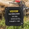 VEVOR Dual Battery Isolation Kit, 6m 12V, Auto Split Charge Relay System with 140AMP VSR, Fits RVs, Marine Crafts, Cars, Trucks, Caravans, Campers, Yachts, ATVs, UTVs, and Boats Workshop