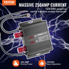 VEVOR 250 AMP Dual Battery Smart Isolator, 12V/24V, Universal VSR Voltage Sensitive Relay Battery Isolator Intelligent with LCD Screen, for Car Truck ATV RV Battery Starter Controller Power Switch