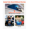 VEVOR Ride-on Luggage, 20 L Capacity, 20 Inches Kids Scooter Suitcase with Flash PU Wheels, Adjustable Handle & TPR Non-Slip Grip, Foldable & Lightweight Scooter Luggage for Kids Aged 5+, Blue