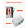 VEVOR 200A Generator Transfer Switch, 48000W Manual Transfer Switch, Heavy Duty Double-Throw Power Transfer Switch 120/240V, Meeting NEMA 3R Standards, for Outdoor, Indoor, and Portable Generator