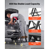 VEVOR Top Automotive Creeper 48"- 64" Adjustable High Top Engine Creeper, Easy Folding, 400LBS Heavy-Duty Steel Support, Stable H-Shaped Base, 6-Wheel Smooth Rolling for Auto Repair and Maintenance