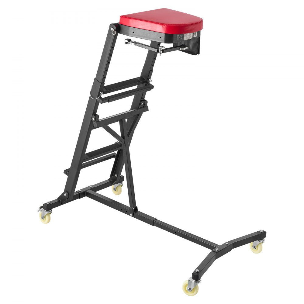 VEVOR Top Automotive Creeper 48"-64" Adjustable with Folding Mechanical Arm, Foldable High Top Engine Creeper, 400LBS Heavy-Duty Support, Stable I-Shaped Base, 4-Wheel Smooth Rolling for Auto Repair
