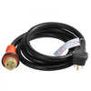 VEVOR Heavy Duty Generator Cord, 25 Feet Generator Power Cord, 50AMP ETL Listed Cord, 12000 W Cable, NEMA 14-50P Generator Plug, SS2-50R Extension Cord, 125/250V Generator Wire with Portable Strap