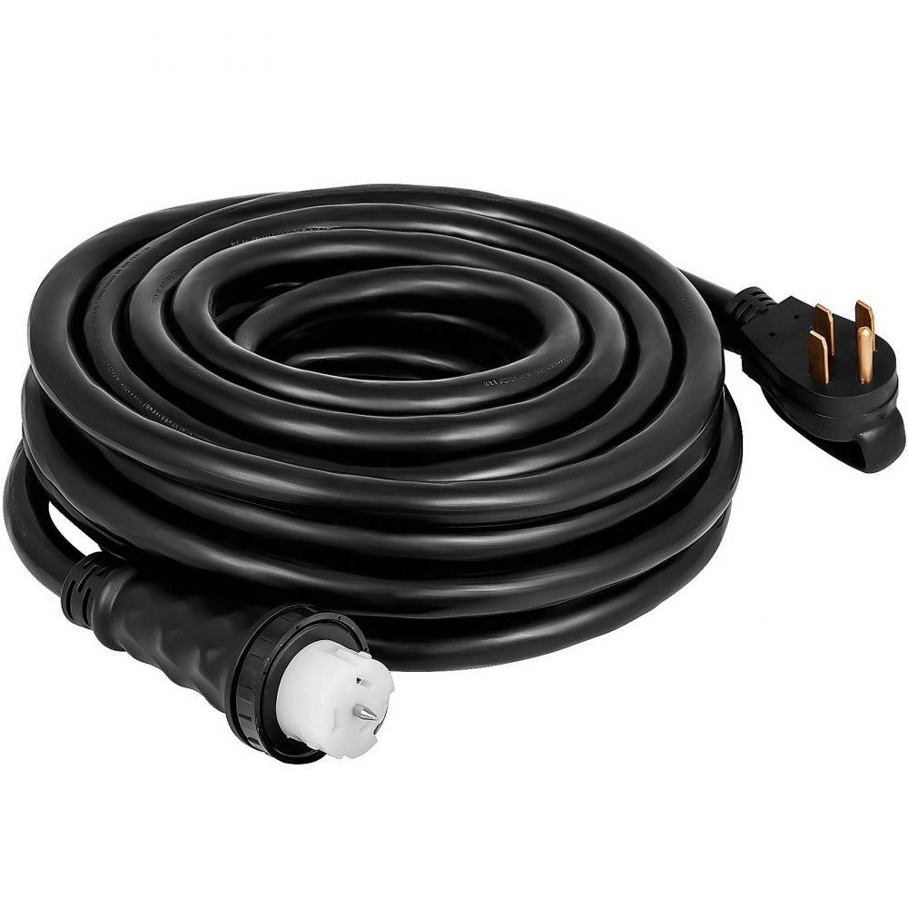 VEVOR 25Ft 50 Amp Generator Extension Cord STW 6/3 + 8/1 Generator Cord 125V 250V Generator Power Cord N14-50P & SS2-50R & CS6364 Twist Lock Connectors Tested to UL Standards