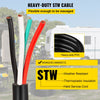VEVOR 30' 50A RV Camp Power Cord Generator Cord 6/3 + 8/1 AWG NEMA 14-50P to Bare Wire