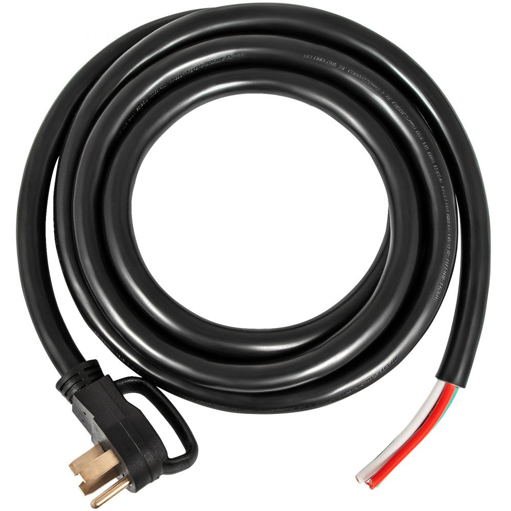 VEVOR 30' 50A RV Camp Power Cord Generator Cord 6/3 + 8/1 AWG NEMA 14-50P to Bare Wire