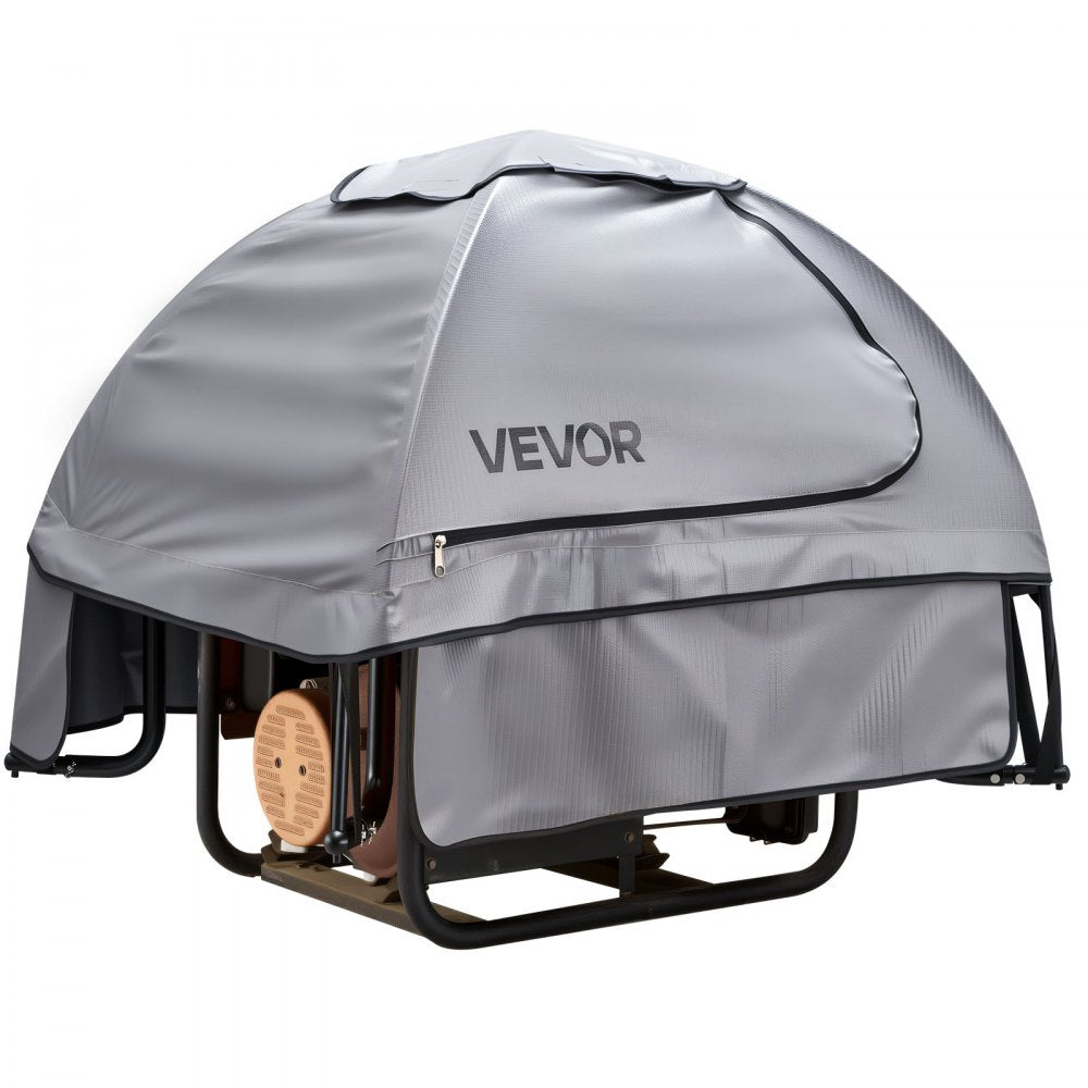 VEVOR Generator Cover, 36 x 26 x 26 Inch Waterproof  Generator Cover for Most Generators 70-108 Inches Perimeter, Portable Generator Running Cover with Heavy Duty Thicken Oxford Fabric, Grey