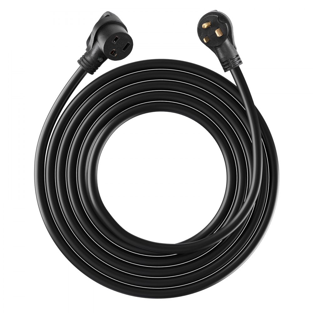 VEVOR 30-Amp Generator Extension Cord, 50 Foot, 250 Volts 7500 Watts Heavy Duty Power Cable, NEMA 6-50P to 6-50R SWT 8AWG Flexible Welder Extension Cord, with Storage Bag, for Generators, ETL Listed
