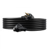 VEVOR 30-Amp Generator Extension Cord, 25 Foot, 250 Volts 7500 Watts Heavy Duty Power Cable, NEMA 6-50R NEMA 6-50P SWT 8AWG Flexible Welder Extension Cord, with Storage Bag, for Generators, ETL Listed