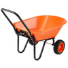 VEVOR Wheelbarrow Cart, 5 Cu. Ft. Load & 397 lbs Capacity, 2 Wheels Garden Dump Cart, Garden Wagon with Handle &  10"  Wide Track Wheels, Easy Loading Utility Yard Cart & Wagons for Outdoor Lawn Yard