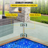 VEVOR Fire Pit Wind Guard Fire Pit Tempered Glass Wind Guard Fence (29.5 x 13.6 x 4 Inch)