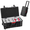 VEVOR Weatherproof Hard Case 21.85 x 13.58 x 9.84 in All Weather Waterproof, for Drones, Camera and Equipment, Heavy Duty Protective Dry Box with Customizable Dividers, Retractable Handle, IP67, Black
