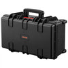VEVOR Weatherproof Hard Case 21.85 x 13.58 x 9.84 in All Weather Waterproof, for Drones, Camera and Equipment, Heavy Duty Protective Dry Box with Customizable Dividers, Retractable Handle, IP67, Black