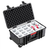 VEVOR Weatherproof Hard Case 21.85 x 13.58 x 9.84 in All Weather Waterproof, for Drones, Camera and Equipment, Heavy Duty Protective Dry Box with Customizable Dividers, Retractable Handle, IP67, Black