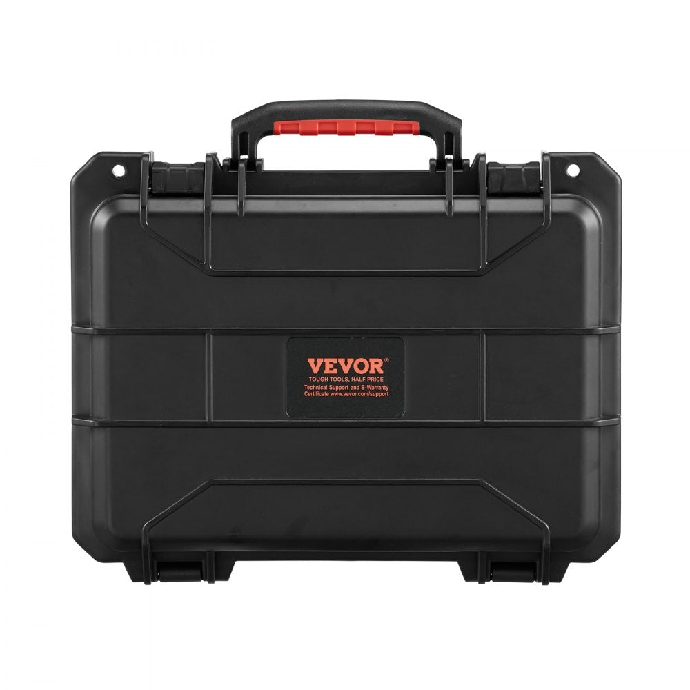 VEVOR Weatherproof Hard Case, Heavy Duty Protective Dry Box Case with Pre-cut Foam, and Retractable Pull Handles for Travel, Hunting, Military, Tactical, IP67 Waterproof Case for Cameras (40x32x16.6)