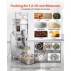 VEVOR Powder Filling and Sealing Machine, 1-99.9g(0.002-0.22lbs) Automatic Particle Granule Packaging Machine, Stainless Steel, Weighing Filling Sealing, for Coffee Beans, Grains, Tea, Spices, Silver