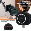 VEVOR Microphone Isolation Sphere, Dense Acoustic Foam, Wind Noise Shield featuring a Two-Layer Pop Filter, Fits Microphones 1.57 to 2.36 inches, Vocal Booth for Echo Minimization