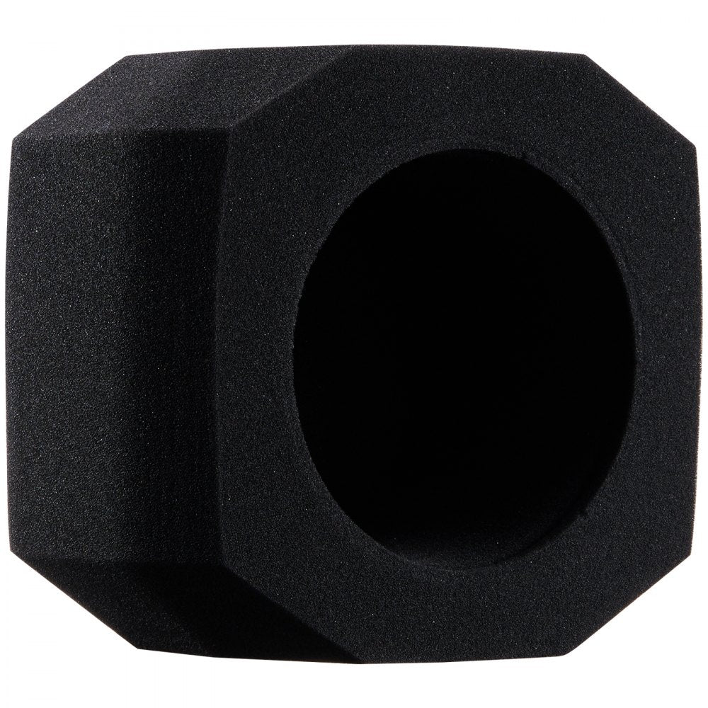 VEVOR Microphone Isolation Sphere, Dense Acoustic Foam, Wind Noise Shield featuring a Two-Layer Pop Filter, Fits Microphones 1.57 to 2.36 inches, Vocal Booth for Echo Minimization