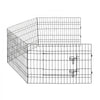 VEVOR Dog Playpen 24 Inch 4 Panels Foldable Exercise Pen with Bottom Pad, Indoor Metal Pet Fence with Door, Heavy Duty Puppy Crate Kennel, Pet Playpen for Dogs, Cats, and Other Small Animals, Black