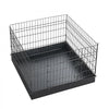 VEVOR Dog Playpen 24 Inch 4 Panels Foldable Exercise Pen with Bottom Pad, Indoor Metal Pet Fence with Door, Heavy Duty Puppy Crate Kennel, Pet Playpen for Dogs, Cats, and Other Small Animals, Black