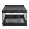 VEVOR Dog Playpen 24 Inch 4 Panels Exercise Pen with Top Cover & Bottom Pad, Indoor Foldable Metal Pet Fence with Door, Heavy Duty Puppy Crate Kennel Pen for Dogs, Cats, and Other Small Animals, Black