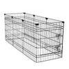 VEVOR Dog Playpen 30 Inch 8 Panels Foldable Exercise Pen with Bottom Pad, Indoor Metal Pet Fence with Door, Heavy Duty Puppy Crate Kennel, Pet Playpen for Dogs, Cats, and Other Small Animals, Black