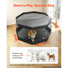VEVOR Dog Playpen 30 Inch 8 Panels Exercise Pen with Top Cover & Bottom Pad, Indoor Foldable Metal Pet Fence with Door, Heavy Duty Puppy Crate Kennel Pen for Dogs, Cats, and Other Small Animals, Black