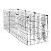 VEVOR Dog Playpen 30 Inch 8 Panels Foldable Exercise Pen with Top Cover, Indoor Metal Pet Fence with Door, Heavy Duty Puppy Crate Kennel, Pet Playpen for Dogs, Cats, and Other Small Animals, Black