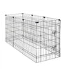 VEVOR Dog Playpen 36 Inch 8 Panels Exercise Pen with Top Cover & Bottom Pad, Indoor Foldable Metal Pet Fence with Door, Heavy Duty Puppy Crate Kennel Pen for Dogs, Cats, and Other Small Animals, Black