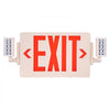VEVOR LED Exit Sign with Emergency Lights, Two Heads Emergency Exit Light with Battery Backup, Combo Red Letter Fire Exit Lighting, Commercial Exit Signs for Business, White Tested to UL Standards