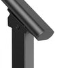 VEVOR Handrails for Outdoor Steps, 2-3 Step Stair Hand Rail Kit, Transitional Carbon Steel Railings with Installation Kit, Stair Rails for Seniors, Concrete Steps & Porch & Deck, Black Square Tube