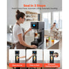 VEVOR Can Sealer Machine, Automatic Commercial Soda Can Sealing Machine for 2.17 in (55 mm) Aluminum and Plastic Cans, Height Adjustable, Steel Housing Beverage Drink Seamer, for Coffee Shop, Black