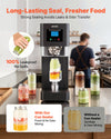 VEVOR Can Sealer Machine, Automatic Commercial Soda Can Sealing Machine for 2.17 in (55 mm) Aluminum and Plastic Cans, Height Adjustable, Steel Housing Beverage Drink Seamer, for Coffee Shop, Black
