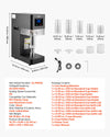 VEVOR Can Sealer Machine, Automatic Commercial Soda Can Sealing Machine for 2.17 in (55 mm) Aluminum and Plastic Cans, Height Adjustable, Steel Housing Beverage Drink Seamer, for Coffee Shop, Black