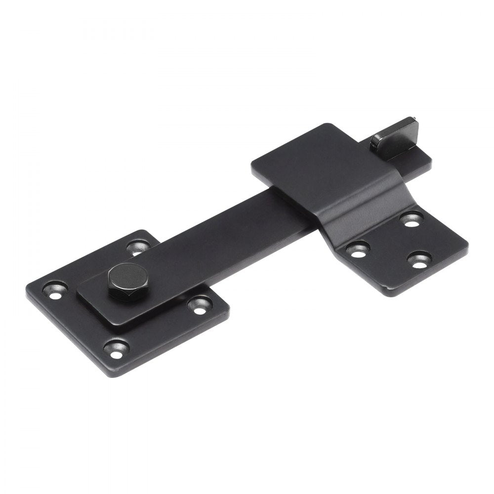 VEVOR Flip Gate Latch, Metal Heavy Duty Gate Latches, Flip Latch Hardware with High Hardness, 360° Rotating Latches, Matte Powder Coating Finish, Ideal for Fence, Garage, Pool, Garden, Black