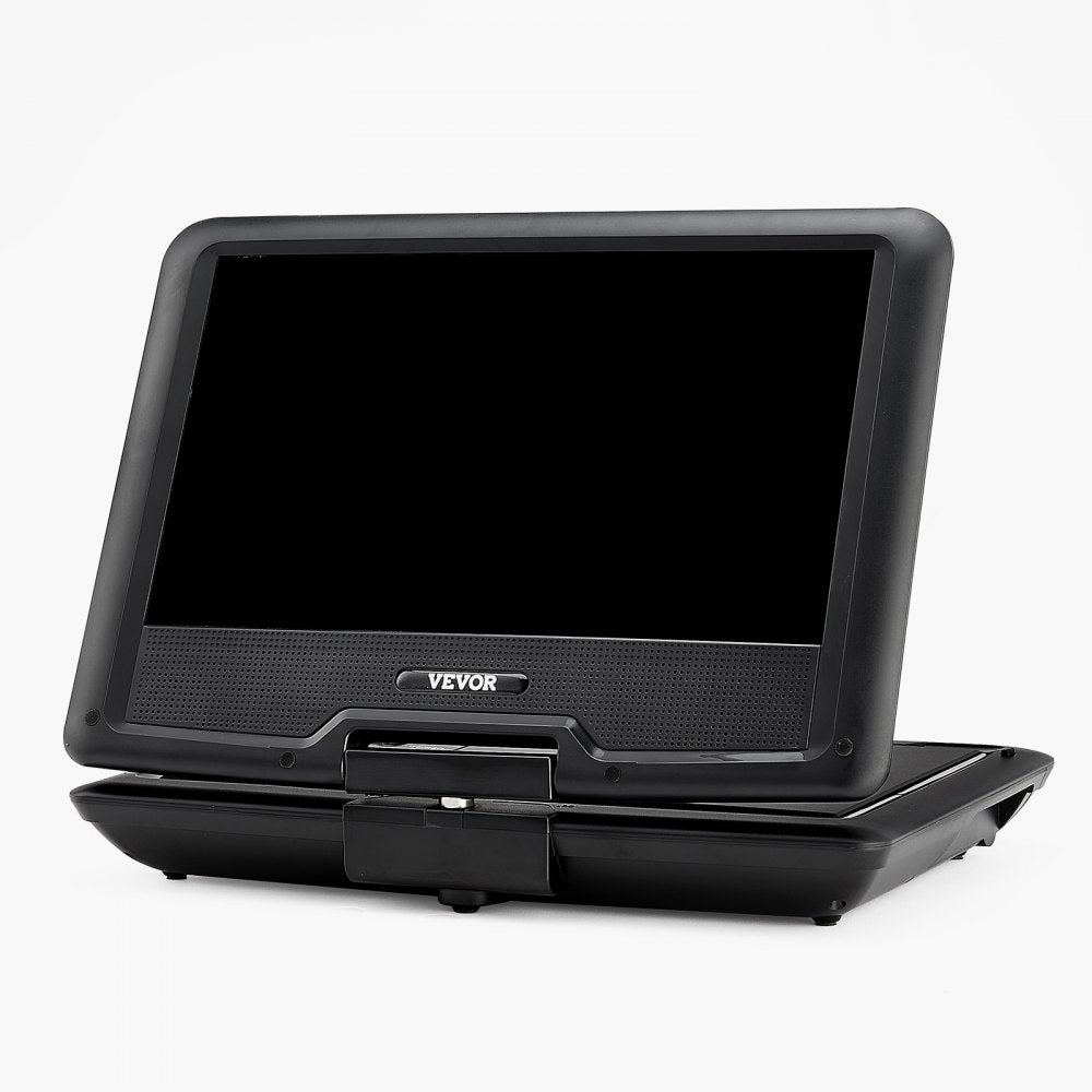 VEVOR Portable DVD Player, 10.1 inch HD Swivel Display Screen, 4 Hours Built-in Rechargeable Battery, Dual Speakers, Support Sync TV/USB/SD Card/CD/DVD, Car Charger, AC Power Adapter, Remote Control