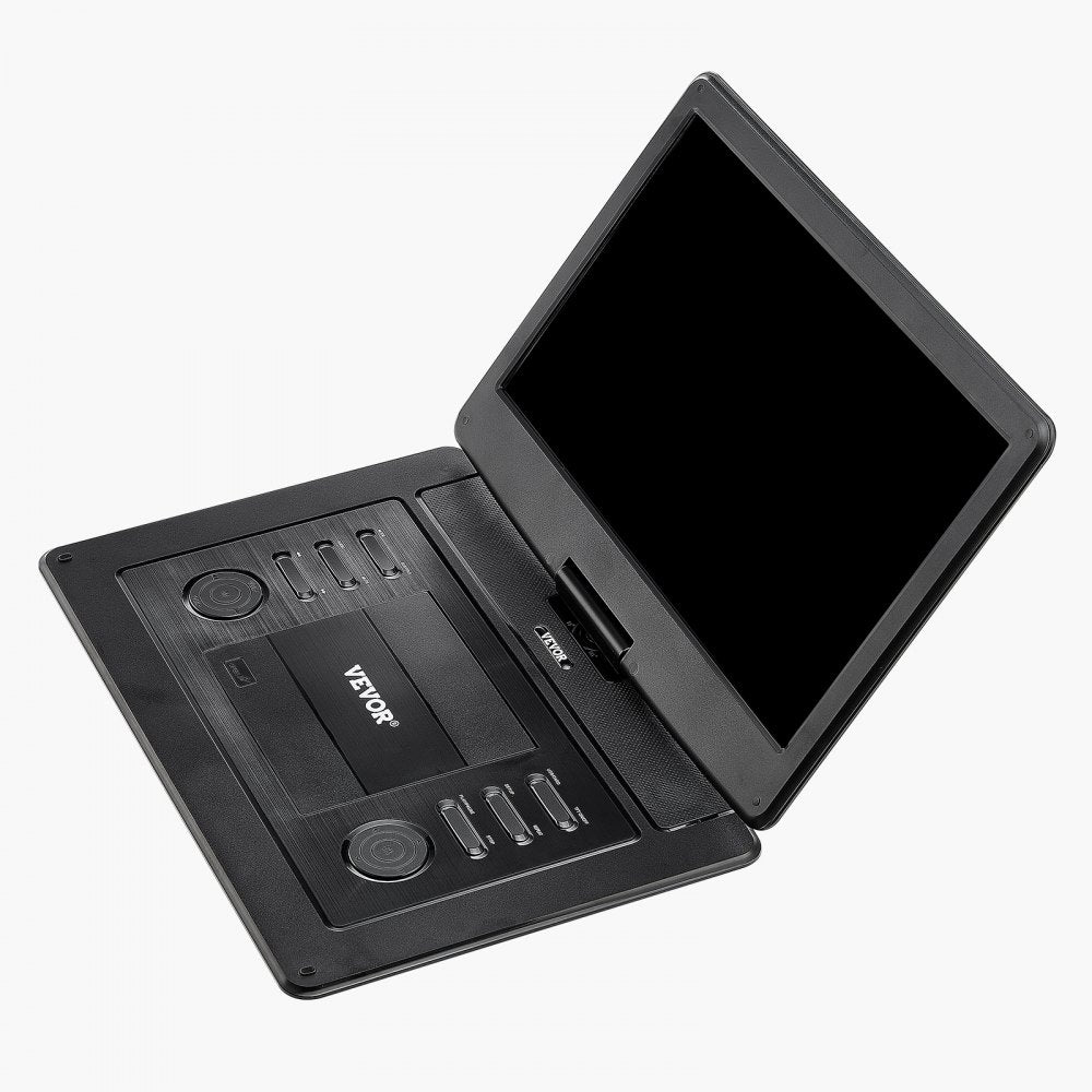 VEVOR Portable DVD Player, 15.6 inch HD Swivel Display Screen, 4.5-5 H Built-in Rechargeable Battery, Dual Speakers, Support Sync TV/USB/SD Card/CD/DVD, Car Charger, AC Power Adapter, Remote Control