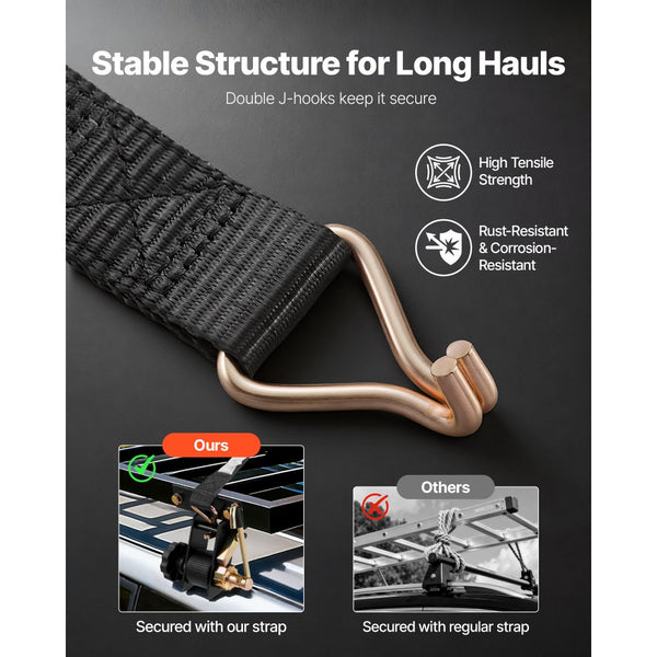 Vevor Ladder Rack Ratchet Straps 1.5