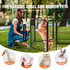 VEVOR Dog Playpen, 8 Pcs 24 x 24 in Panels Foldable Metal Pet Exercise Pen, Dog Fence Indoor and Outdoor Pen with Door, Storage Bag, Top Cover and Bottom Pad, for Dogs, Cats and Other Small Animals