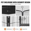 VEVOR Dog Playpen, 8 Pcs 24 x 24 in Panels Foldable Metal Pet Exercise Pen, Dog Fence Indoor and Outdoor Pen with Door, Storage Bag, Top Cover and Bottom Pad, for Dogs, Cats and Other Small Animals