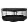 VEVOR Dog Playpen, 8 Pcs 24 x 24 in Panels Foldable Metal Pet Exercise Pen, Dog Fence Indoor and Outdoor Pen with Door, Storage Bag, Top Cover and Bottom Pad, for Dogs, Cats and Other Small Animals