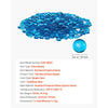 VEVOR Fire Glass, 20 lbs / 9.0 kg High-Temperature Resistant Fireplace Rocks, 3/4-Inch / 19.05 mm Reflective Firepit Glass Beads, High Luster Stone Landscaping for Fire Pit Table, Caribbean Blue