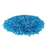 VEVOR Fire Glass, 10 lbs / 4.5 kg High-Temperature Resistant Fireplace Rocks, 3/4-Inch / 19.05 mm Reflective Firepit Glass Beads, High Luster Stone Landscaping for Fire Pit Table, Caribbean Blue