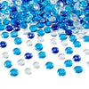 VEVOR Fire Glass, 10LBS / 4.5KG Smokeless & Fireplace Rocks, 3/4-Inch / 19.05 mm Reflective Firepit Glass Beads, High Luster Stone Landscaping for Fire Pit Table, Cobalt Blue + Caribbean Blue + Clear