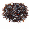 VEVOR Fire Glass, 10LBS / 4.5KG High-Temperature Resistant Fireplace Rocks, 3/4-Inch / 19.05 mm Reflective & Smokeless Firepit Glass Beads, High Luster Stone Landscaping for Fire Pit Table, Rich Amber