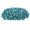 VEVOR Fire Glass, 10 LBS / 4.5 KG High-Temperature Resistant Fireplace Rocks, 1/2-Inch / 12.7 mm Reflective & Smokeless Firepit Glass Rock, High Luster Stone Landscaping for Fire Pit Table, Aqua Blue