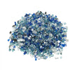 VEVOR Fire Glass, 10 LBS / 4.5 KG Fireplace Rocks, 1/2-Inch / 12.7 mm Reflective Firepit Glass Rock, High Luster & Smokeless Stone Landscaping for Fire Pit Table, Cobalt Blue + Aqua Blue + Clear