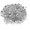 VEVOR Fire Glass, 10 LBS / 4.5 KG High-Temperature Resistant Fireplace Rocks, 1/2-Inch / 12.7 mm Reflective & Smokeless Firepit Glass Rock, High Luster Stone Landscaping for Fire Pit Table, Clear
